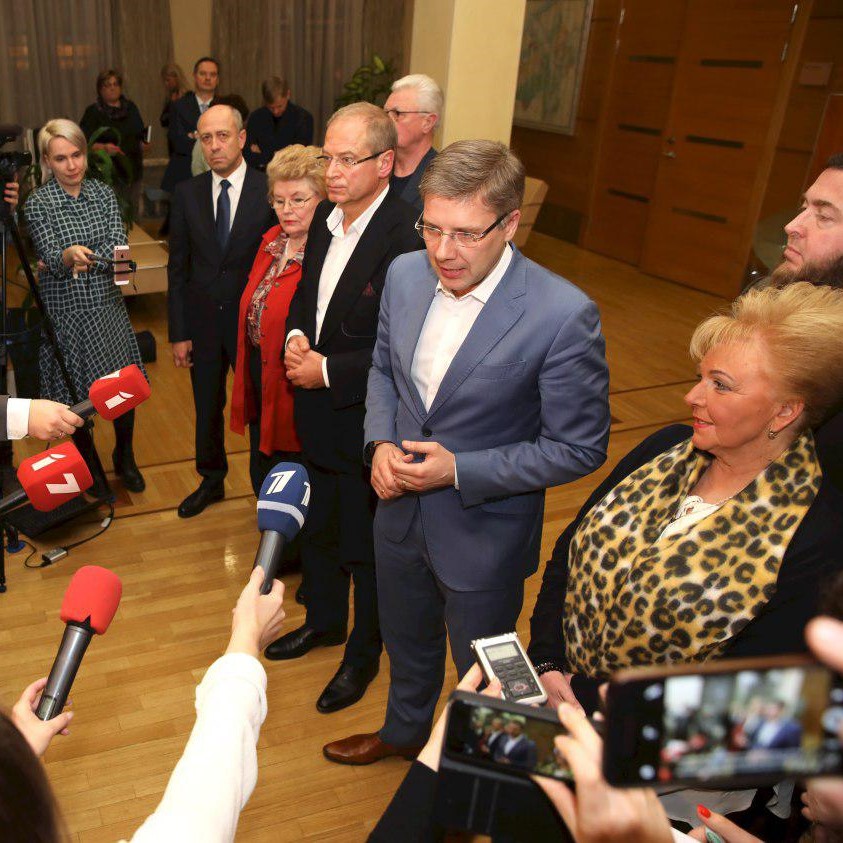 „Saskaņas” un „GKR” bloks Eiroparlamenta vēlēšanām izvirza Nilu Ušakovu un Andri Ameriku